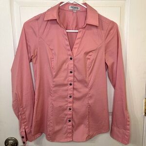 Express Pink S Button Down Shirt